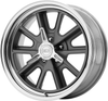 American Racing VN427 Shelby Cobra 17x8 5x4.5 Mag Gray Center Polished Wheel 0mm