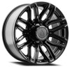 Set 4 20" Arena Supreme 20x9 8x180 0mm Satin Black Wheels For Chevy GMC Rims
