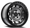 17" Arena Gunner 17x9 5x5 -12mm Wheel Satin Gun Metal Center Satin Black Lip Rim