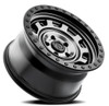 17" Arena Gunner 17x9 5x5 -12mm Wheel Satin Gun Metal Center Satin Black Lip Rim
