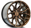 Set 4 20" Arena Cobra 20x9 6x135 20mm Wheels Smoked Bronze Tint Clear Truck Rims