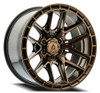 Set 4 18" Arena  18x9 6x5.5 20mm Wheels Battle Smoked Bronze Tint Clear Rims