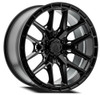 Set 4 22" Arena Battle 22x12 6x135 -44mm Satin Black Wheels Lifted Truck SUV Rim