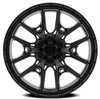 Set 4 20" Arena Battle 20x10 6x5.5 -18mm Satin Black Wheels Lifted Truck SUV Rim