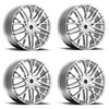 Set 4 20" Motiv 437C Maven Chrome 20x8.5 Wheel 5x4.50 5x120 Rim +40mm