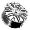 Set 4 20" Motiv 437C Maven Chrome 20x8.5 Wheel 5x4.50 5x120 Rim +40mm