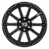 XD XD847 Outbreak 20x9 5x150 Gloss Black Milled Wheel 20" 30mm Rim