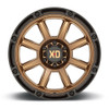 XD XD863 20x10 6x135 Matte Bronze With Black Lip Wheel 20" -18mm Rim