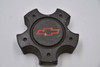 Chevy Dark Gray/ Red Logo Wheel Center Cap Hub Cap 9593611(DG) 4.625" OEM Chevy 5 Lug
