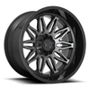 XD XD859 Gunner 22x12 5x5 5x5.5 Gloss Black Machined Gray Tint Wheel 22" -44mm