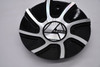 Azara AZA-519 gloss black machined wheel center cap, replacement part C267L175A-MB for compatible Azara wheels.