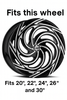 Azara 22 inch wheel center cap