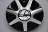 Azara AZA-512 gloss black machined wheel center cap, replacement part C251L173A-MB for compatible Azara wheels