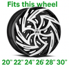 Azara Wheels 26 inch wheel center cap
