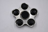 Aftermarket Silver/Black Center Wheel Center Cap Hub Cap PD-CAPSX-5025(6547) 5.5" Blank No Logo