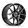 Set 4 18" Kraze Evolve Gloss Black Machined 18x8.5 Wheels 5x112 30mm Rims