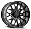 Set 4 22" Arena Violator Satin Black 22x12 Wheels 6x5.5 -44mm Truck SUV Rims
