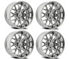 Set 4 20" Arena Violator Milled 7 Polished 20x10 Wheels 6x135 -18mm lifted Rims