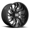 XD XD858 Tension 22x12 8x6.5 Gloss Black Milled Wheel 22" -44mm Rim