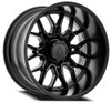 Set 4 22" Arena Violator Satin Black 22x12 Wheels 8x180 -44mm Lifted Truck Rims