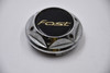 Aftermarket Fast Chrome/ Black insert Gold Lettering Wheel Center Cap Hub Cap MK-002 2.75" Aftermarket Fast Snap in