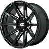 XD XD847 Outbreak 20x10 6x135 Gloss Black Milled Wheel 20" -18mm Rim