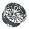 Set 4 24" TIS 547C Chrome 24x12 Wheels 8x6.5 -44mm Lifted For Chevy GMC Ram Ford