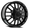 22" Arena Dually Thunder Front Satin Black 22x8.25 Wheel 8x200 105mm Dually Rim