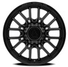 22" Arena Dually Thunder Front Glossy Black 22x8.25 Wheel 8x200 105mm Rim