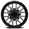 20" Arena Dually Thunder Front Gloss Black Milled 20x8.25 Wheel 8x200 105mm Rim