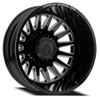 20" Arena Dually Rival Rear Gloss Black Milled 20x8.25 Wheel 10x225 -202mm Rim