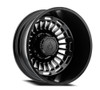 22" Arena Dually Tactic Rear Satin Black 22x8.25 Wheel 8x200 -202mm Rim