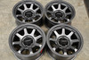 Set 4 16" Vision Off-Road 351 Flow Satin Grey Wheels 16x8 5x5.5 Truck Rims 0mm