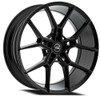 Set 4 20" Select Alpine Satin Black 20x9 Wheels 5x120 38mm Rims