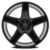 Set 4 24" Select Spectrum Glossy Black 24x10 Wheels 6x5.5 (6x139.7) 19mm Rims