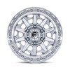 Set 4 17" Fuel D883 Covert 17x8.5 6x5.5 0mm Silver Machined Face Truck SUV Rims Offroad Wheels