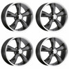 Set 4 18" Vision 142 Legend 5 Gunmetal Machined Lip 18x8.5 Wheels 5x4.75 (5x120.65) 20mm Rims