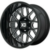 XD XD849 Grenade 2 18x9 6x120 Gloss Black Milled Wheel 18" 18mm Rim