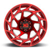 20" XD XD860 Onslaught 20x10 Candy Red 8x6.5 Wheel -18mm Rim