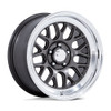 17" American Racing Vintage VN516 G-Force 17x8 5x4.5 0mm  Anthracite W/ Diamond Cut Lip