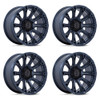Set 4 18" Black Rhino BR020 Diamondback Metallic Blue 18x9 6x5.5 -12mm Wheels