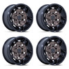 Set 4 17" Black Rhino BR028 Guard Burnt Bronze Blk-Lip 17x8.5 6x5.5 25mm Wheels