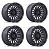 Set 4 20" Black Rhino BR025 Rival Gunmetal Matte Blk-Lip 20x9 6x5.5 1mm Wheels