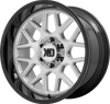 XD XD849 Grenade 2 22x12 6x5.5 Brushed Milled Gloss Black Lip Wheel 22" -44mm