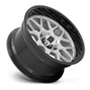 XD XD849 Grenade 2 22x12 6x5.5 Brushed Milled Gloss Black Lip Wheel 22" -44mm