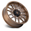 Set 4 22" MSA Offroad Wheels M55 Commander UTV Bronze Milled 22x7 5x4.5 0mm Rim