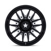 Set 4 24" MSA Offroad Wheel M55 Commander UTV Black Milled 24x10 4x137 4x156 -25mm