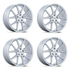 Set 4 20" Petrol PE002 P1E Gloss Silver 20x8.5 Wheels 5x115 40mm Rims