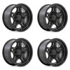 Set 4 Fuel D799 Oxide 17x8.5 6x5.5 Blackout Wheels 17" -10mm Rims