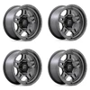 Set 4 Fuel D801 Oxide 18x9 6x5.5 Matte Gunmetal Wheels 18" 1mm Rims